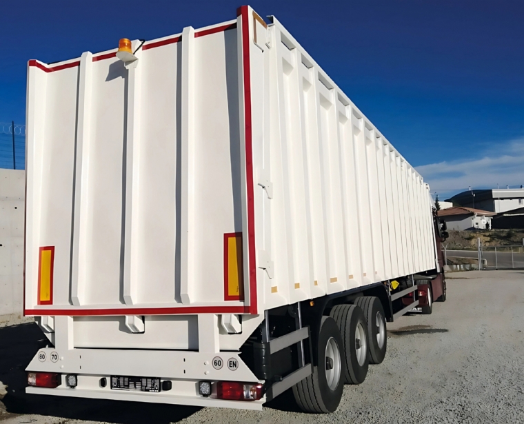 Top Loading Garbage Transfer Semi Trailer